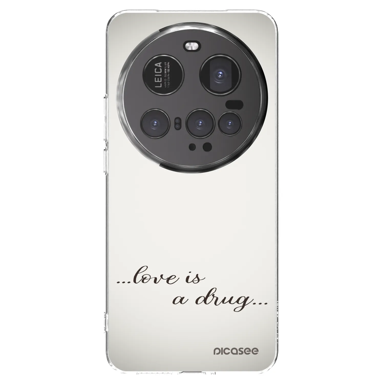 Silikónový prehľadný obal pre Xiaomi 15 Ultra - Love is a drug
