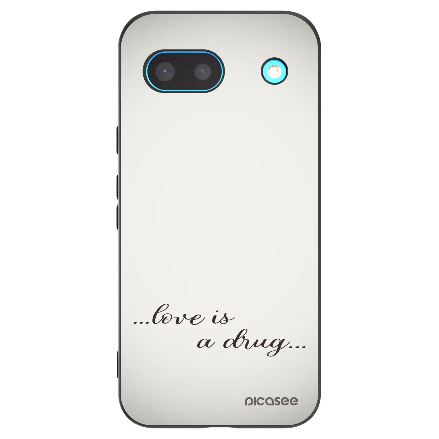 Picasee silikónový čierny obal pre Google Pixel 8 - Love is a drug