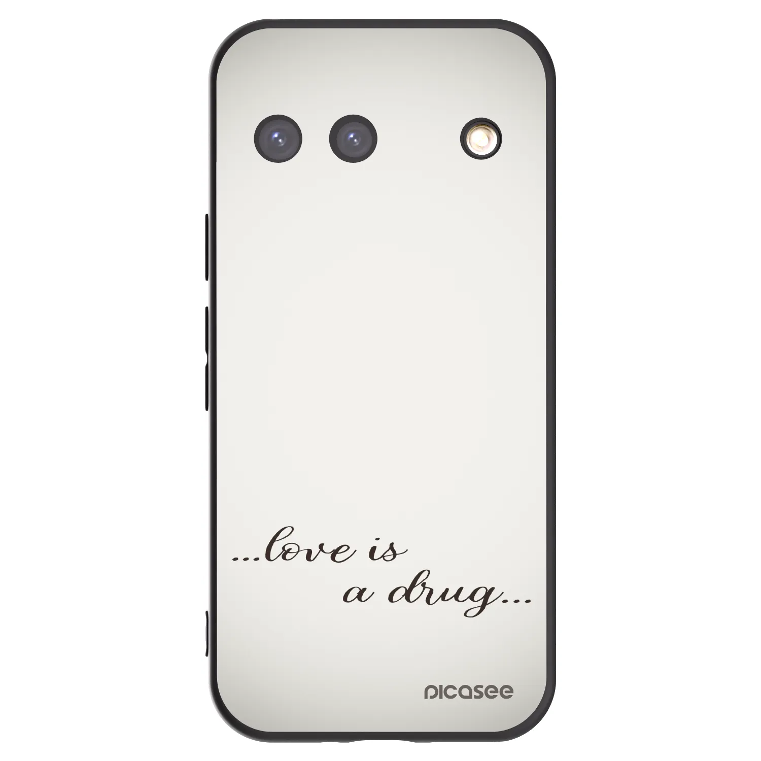 Picasee silikónový čierny obal pre Google Pixel 9 - Love is a drug