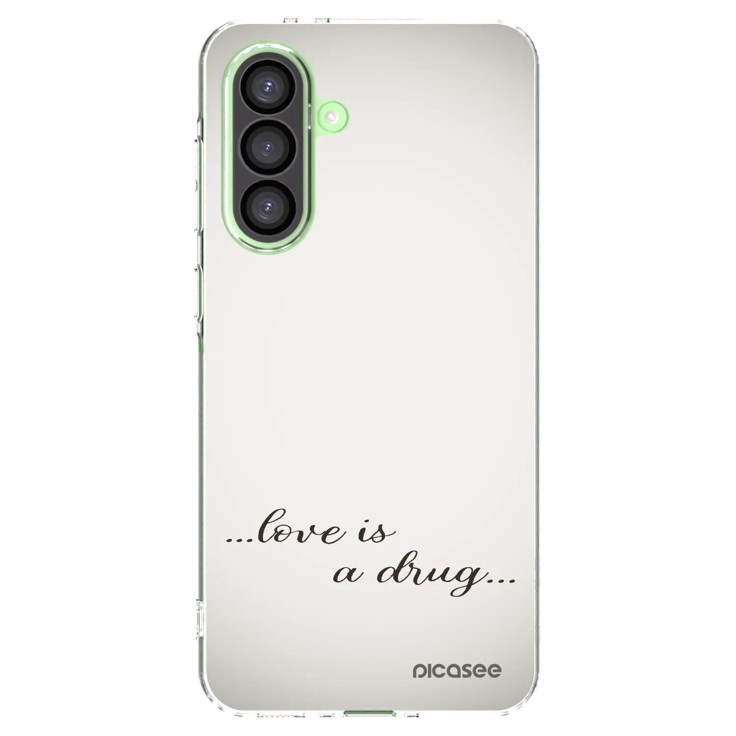 Picasee silikónový prehľadný obal pre Samsung Galaxy A26 5G A266B - Love is a drug