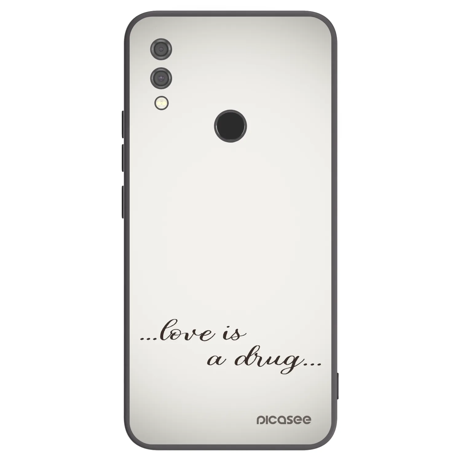 Silikónový čierny obal pre Xiaomi Redmi Note 7 - Love is a drug