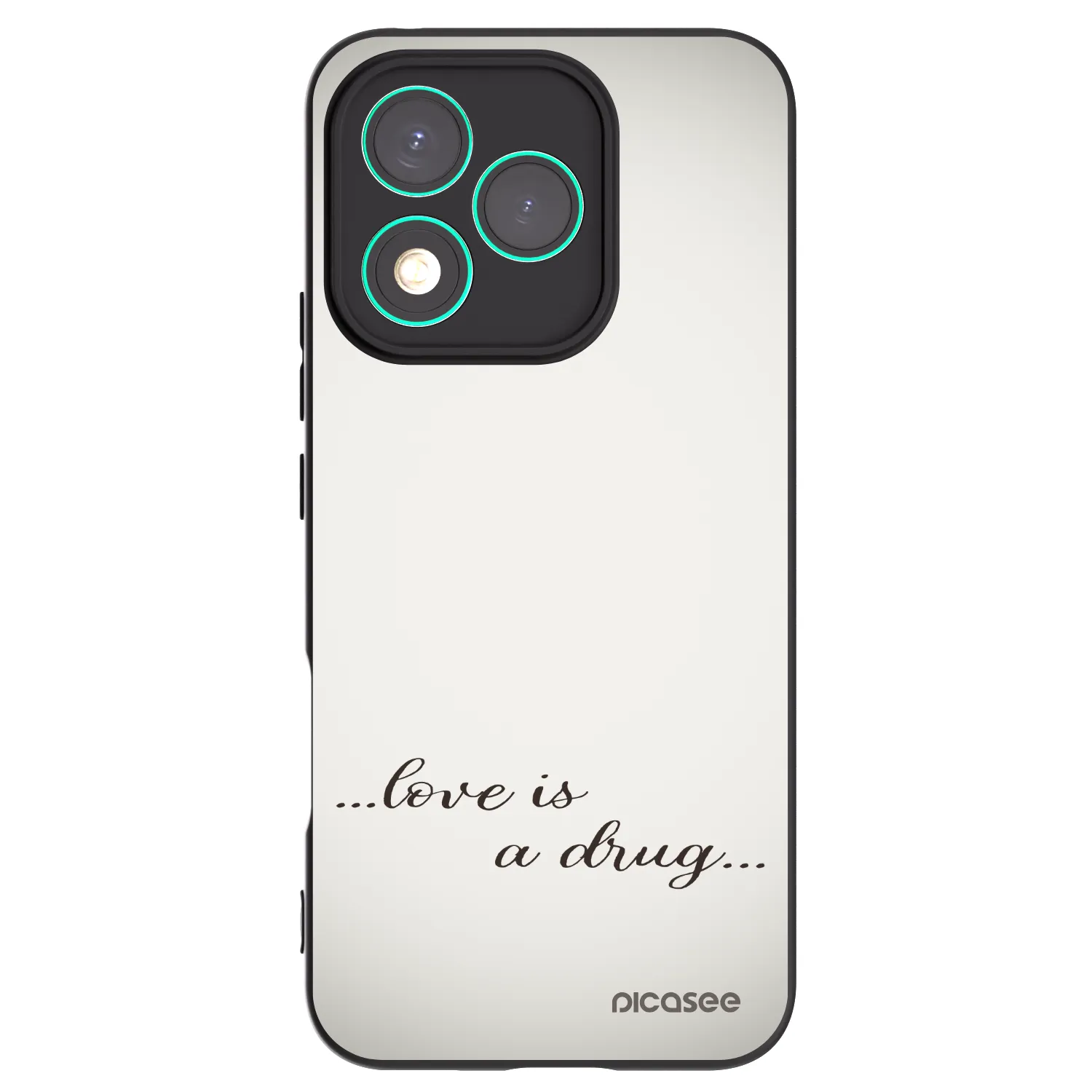 Silikónový čierny obal pre Honor 400 Lite 5G - Love is a drug