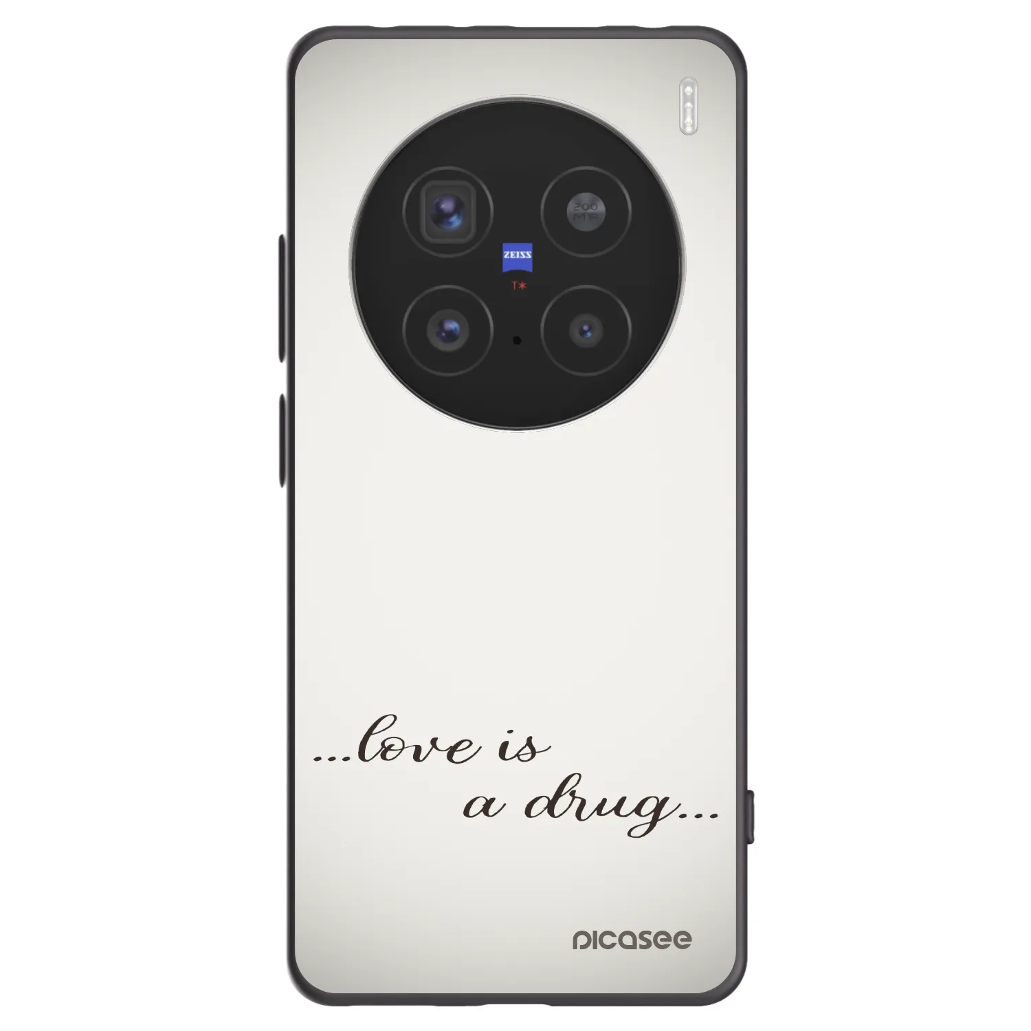 Picasee silikónový čierny obal pre Vivo X200 Pro - Love is a drug