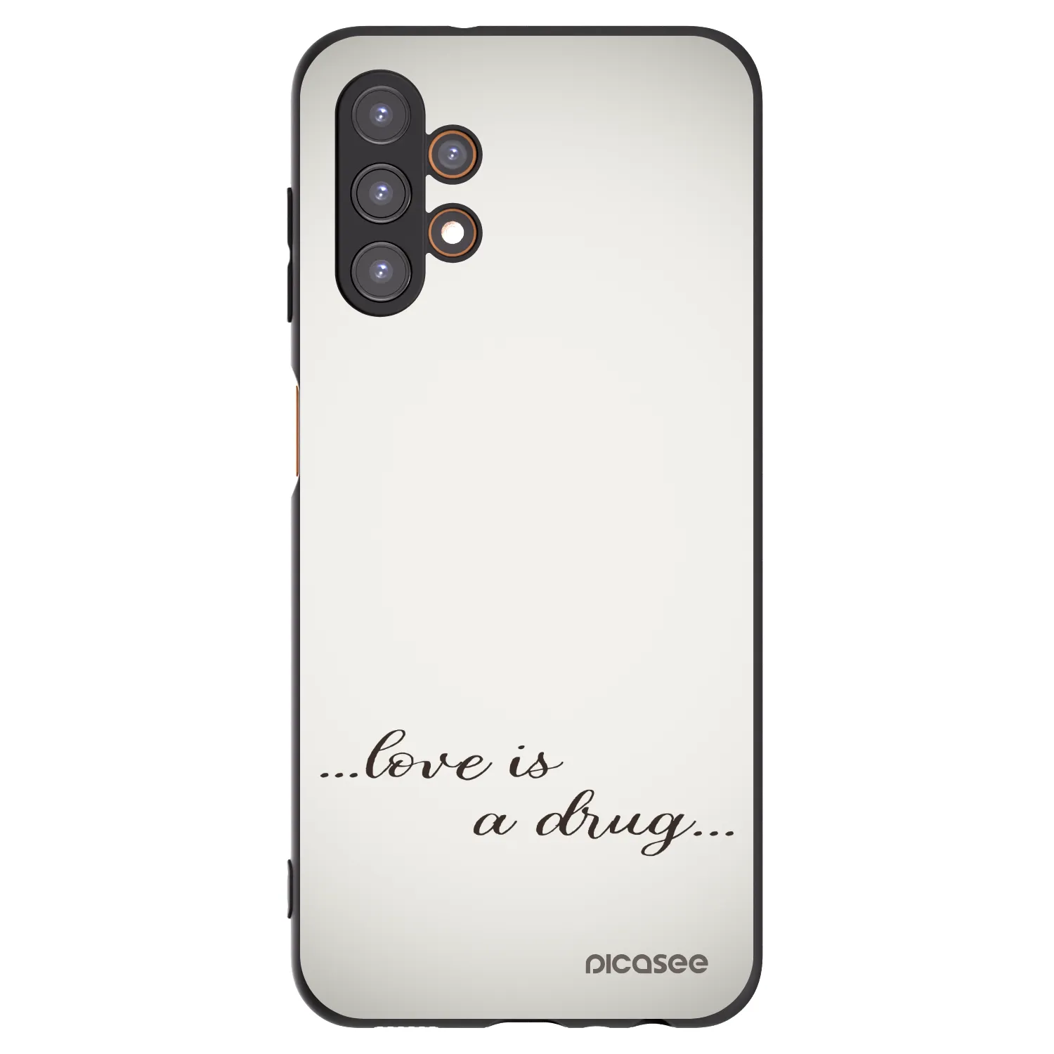 Picasee silikónový čierny obal pre Samsung Galaxy A13 5G - Love is a drug