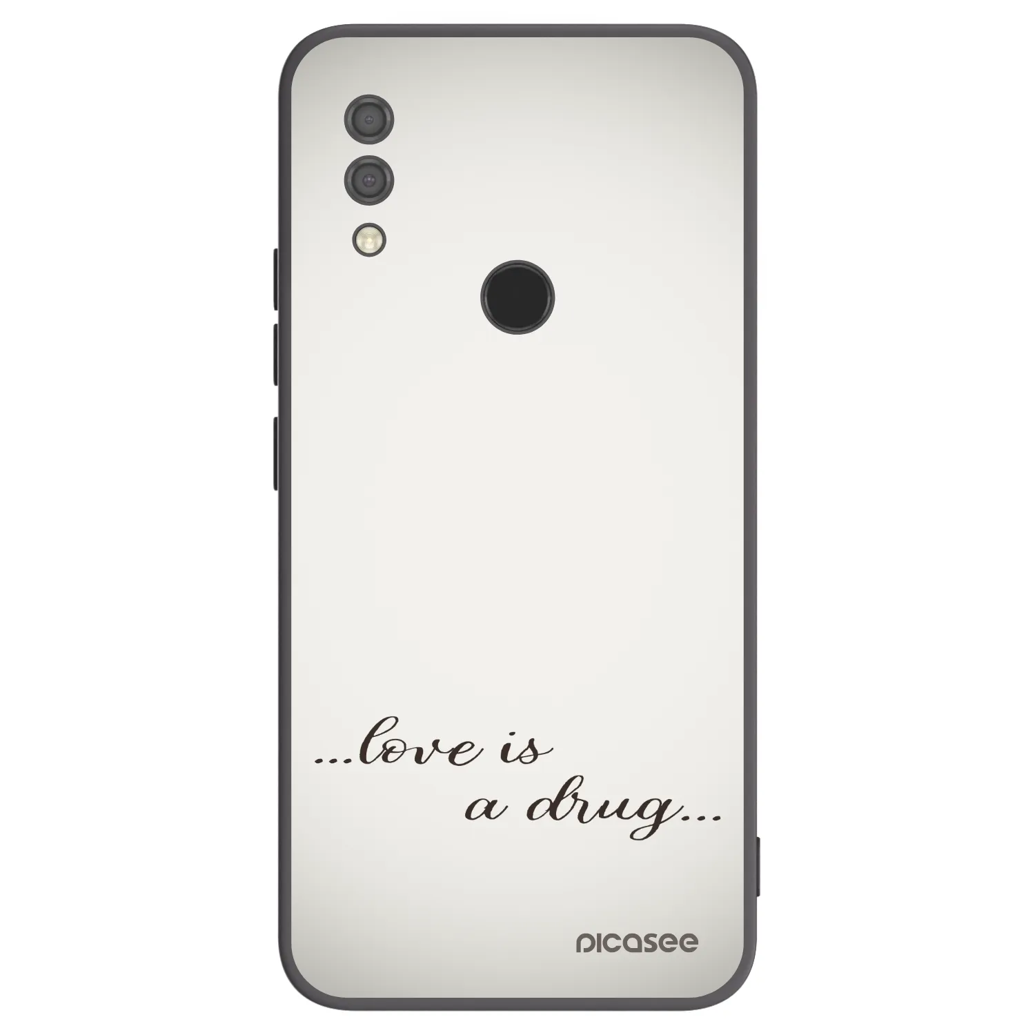 Picasee silikónový čierny obal pre Xiaomi Redmi 7 - Love is a drug