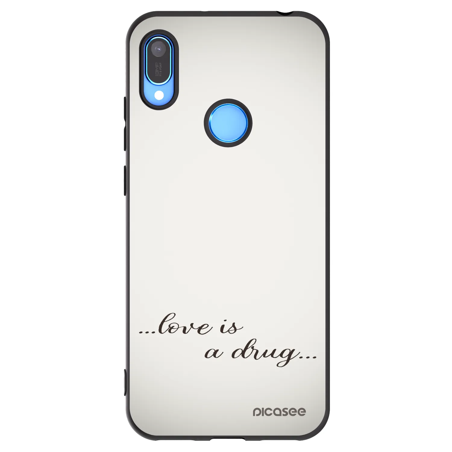 Picasee silikónový čierny obal pre Huawei Y6 2019 - Love is a drug