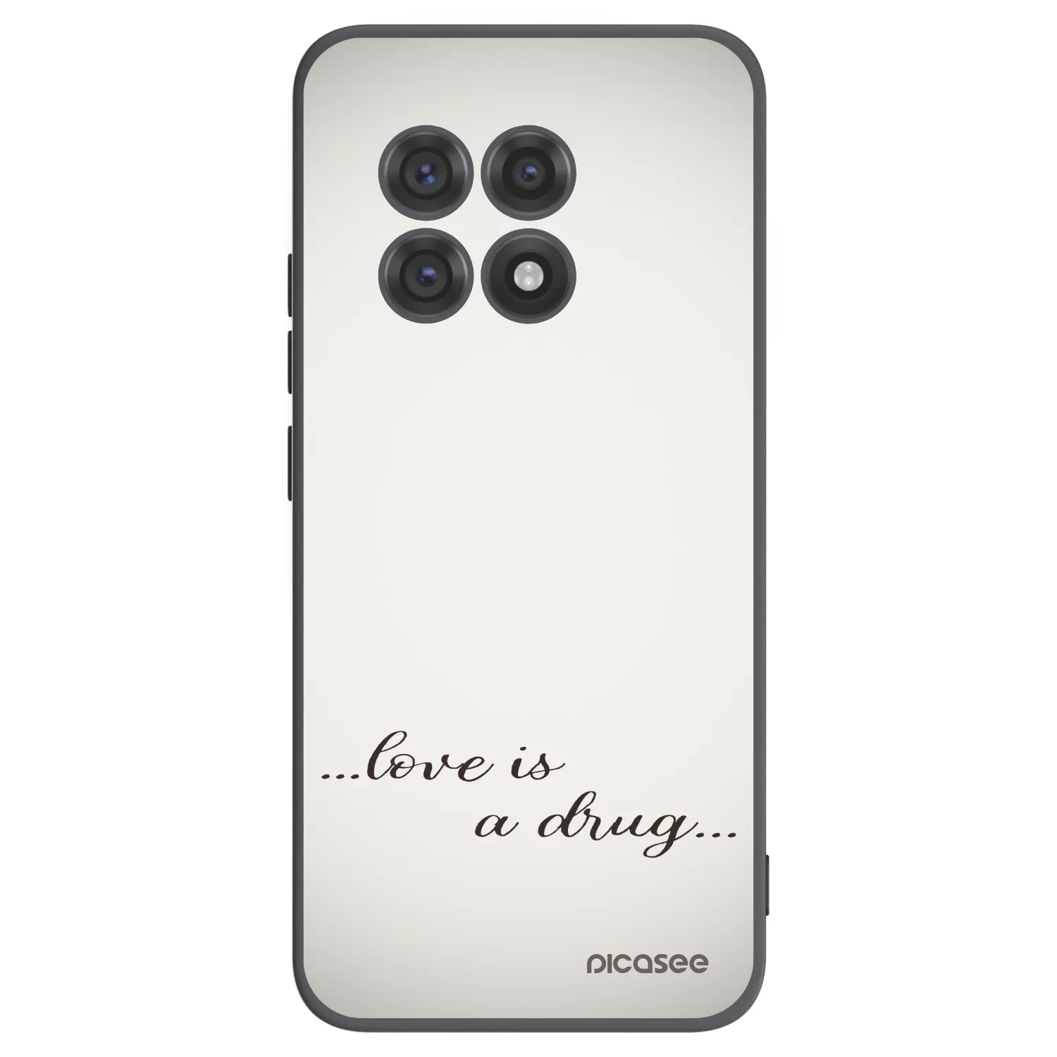 Picasee silikónový čierny obal pre OnePlus 13R 5G - Love is a drug