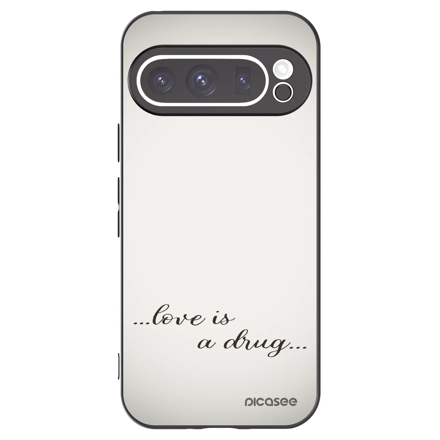 Picasee silikónový čierny obal pre Google Pixel 9 Pro XL - Love is a drug
