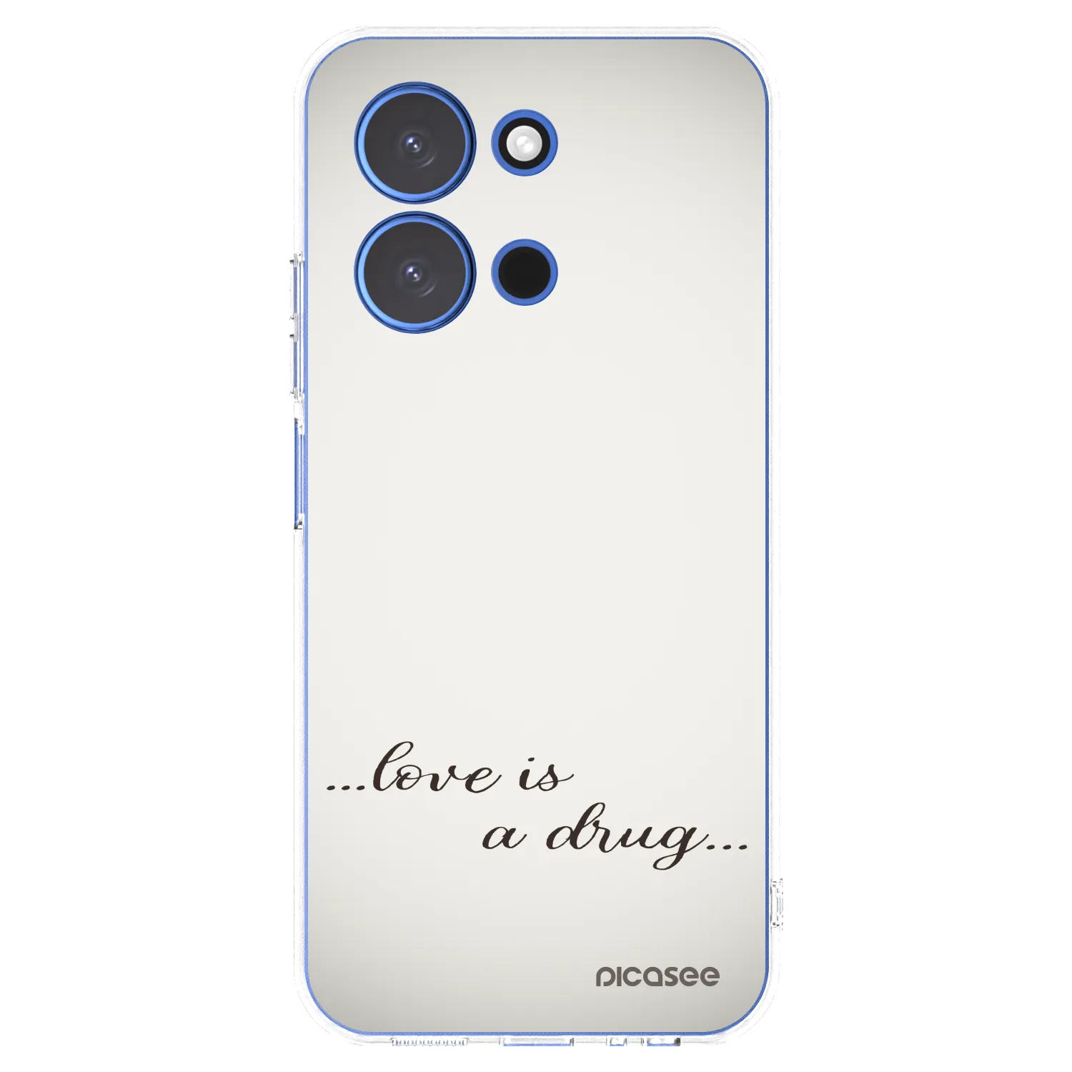 Silikónový prehľadný obal pre Xiaomi Redmi 15C 4G - Love is a drug