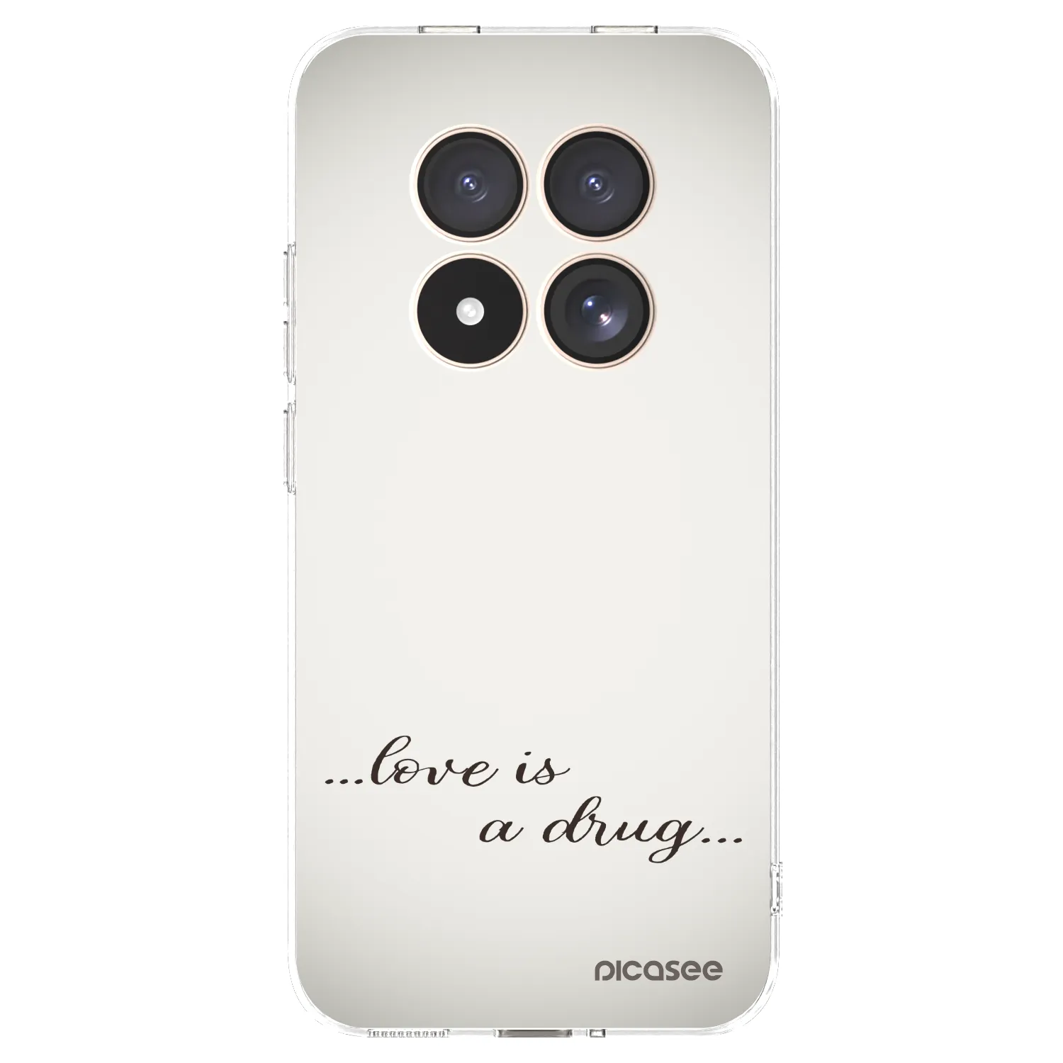 Picasee silikónový prehľadný obal pre Xiaomi Redmi Note 15 Pro 4G - Love is a drug