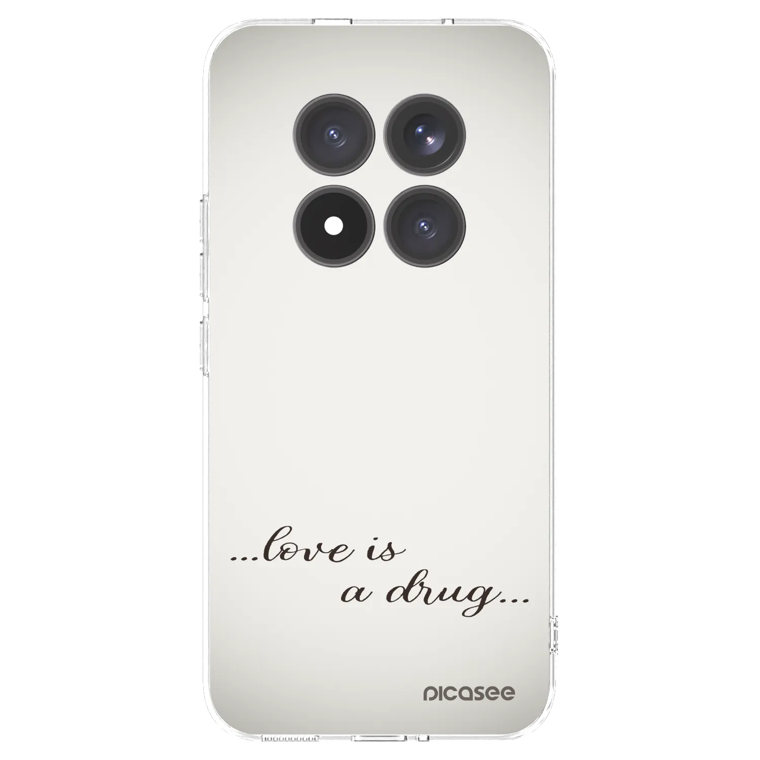 Silikónový prehľadný obal pre Xiaomi Redmi Note 15 Pro+ - Love is a drug