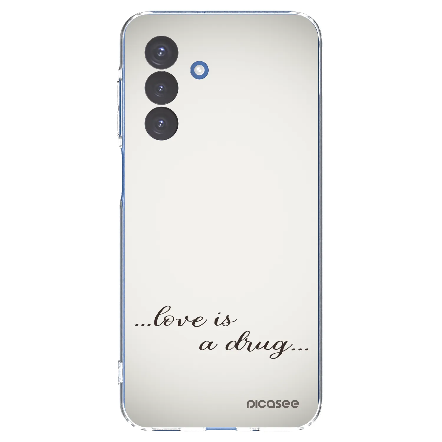 Picasee silikónový prehľadný obal pre Samsung Galaxy A17 5G - Love is a drug