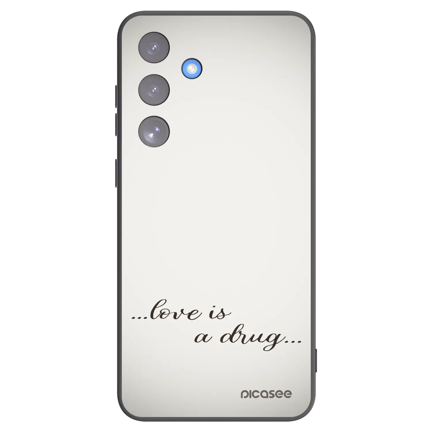Picasee silikónový čierny obal pre Samsung Galaxy S25 FE 5G - Love is a drug