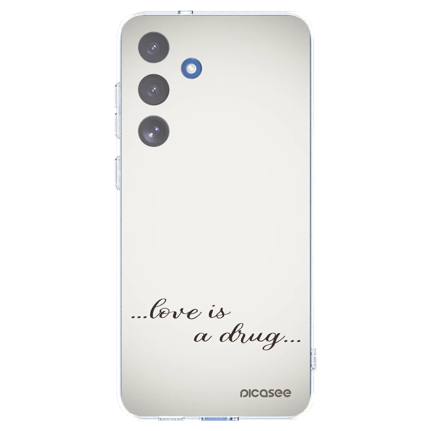 Picasee silikónový prehľadný obal pre Samsung Galaxy S25 FE 5G - Love is a drug