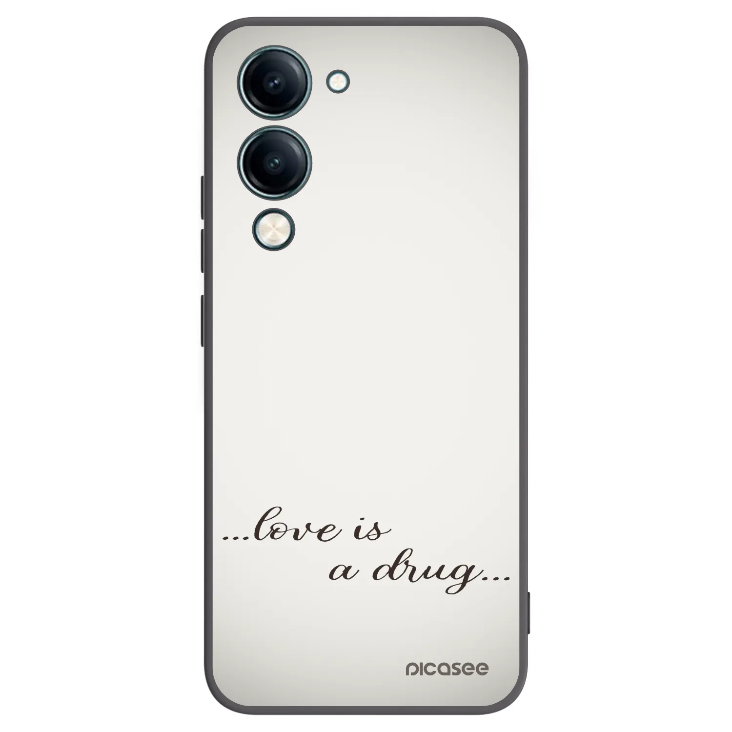 Picasee silikónový čierny obal pre Vivo Y29s 5G - Love is a drug