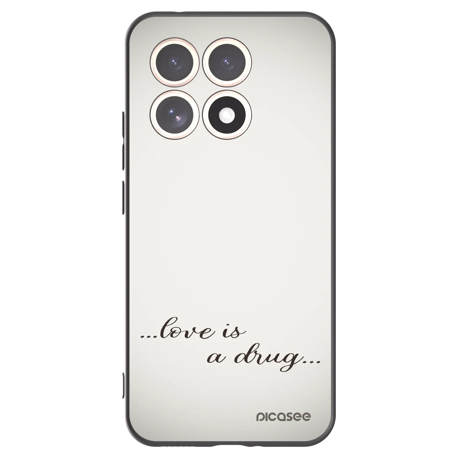 Silikónový čierny obal pre Xiaomi 15T - Love is a drug