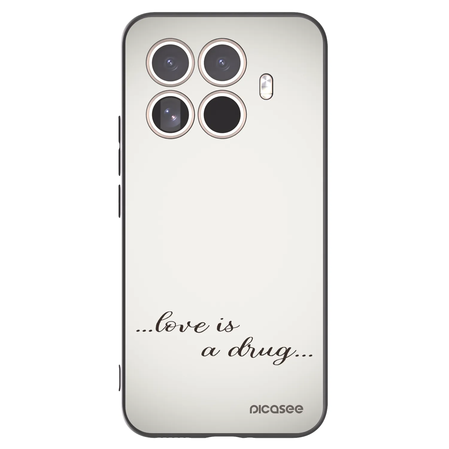 Silikónový čierny obal pre Xiaomi 15T Pro - Love is a drug
