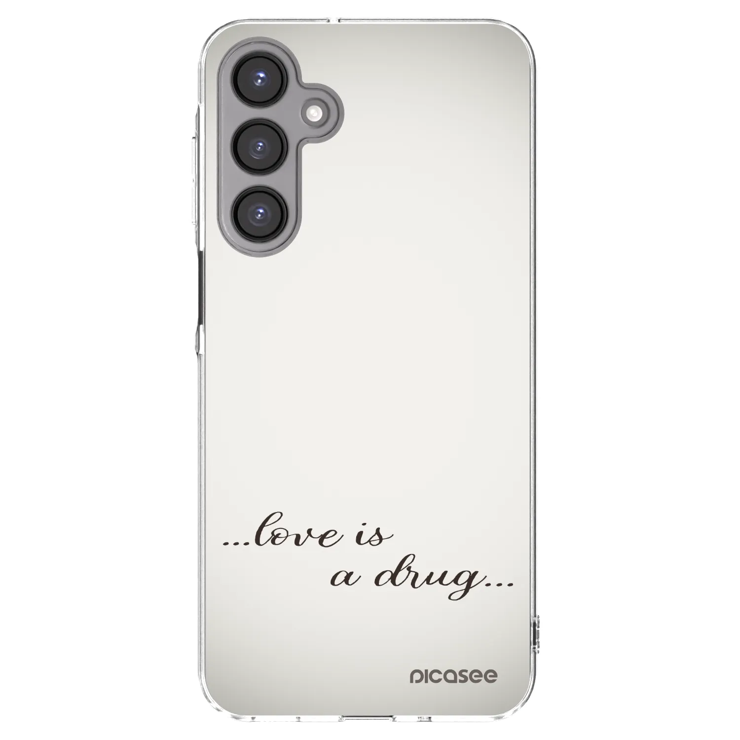 Picasee silikónový prehľadný obal pre Samsung Galaxy A16 4G - Love is a drug