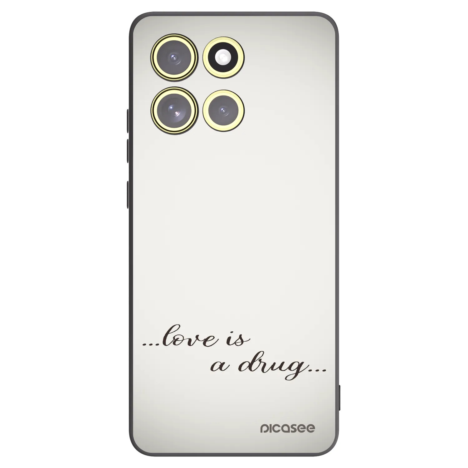 Silikónový čierny obal pre Motorola Moto G86 Power 5G - Love is a drug