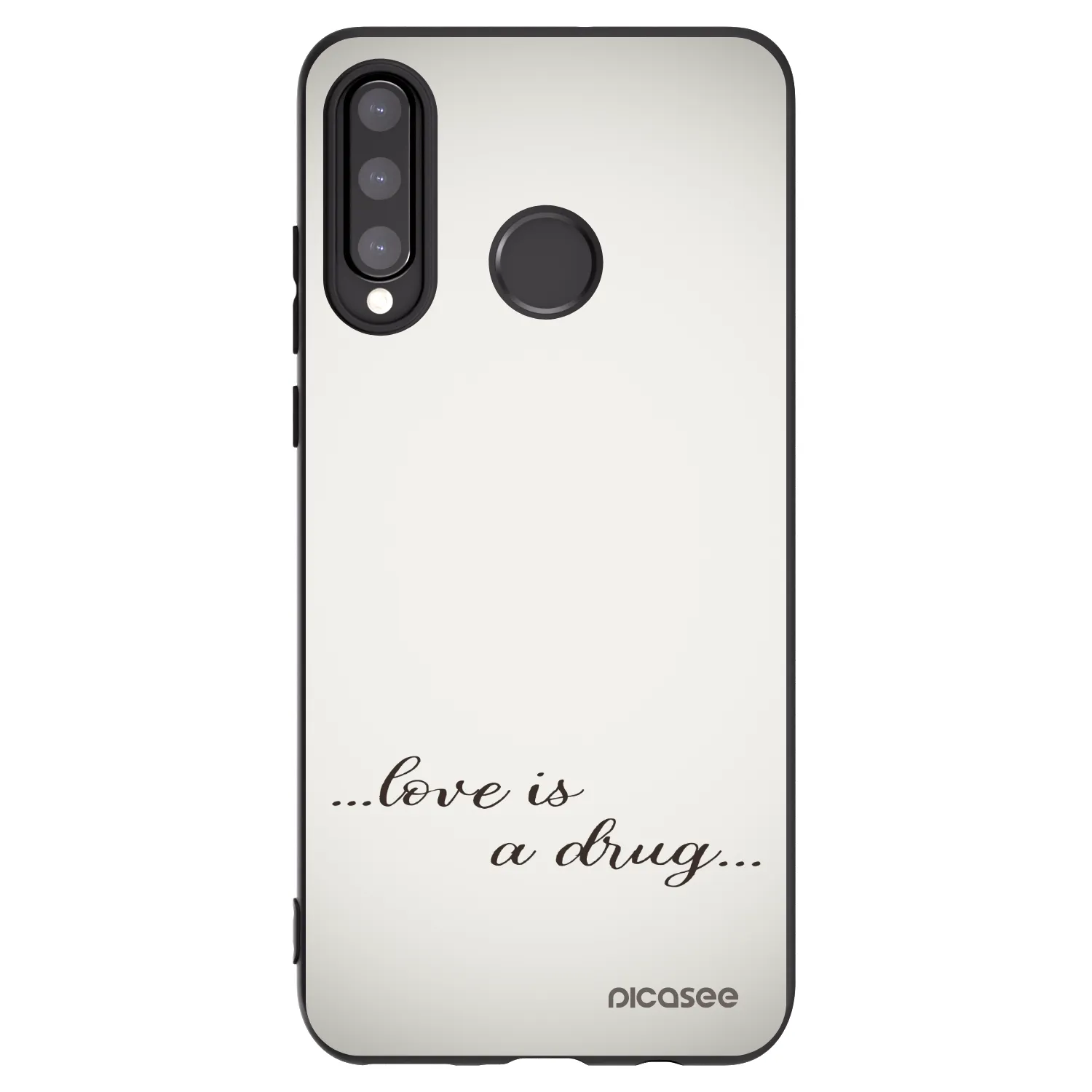 Picasee silikónový čierny obal pre Huawei P30 Lite - Love is a drug