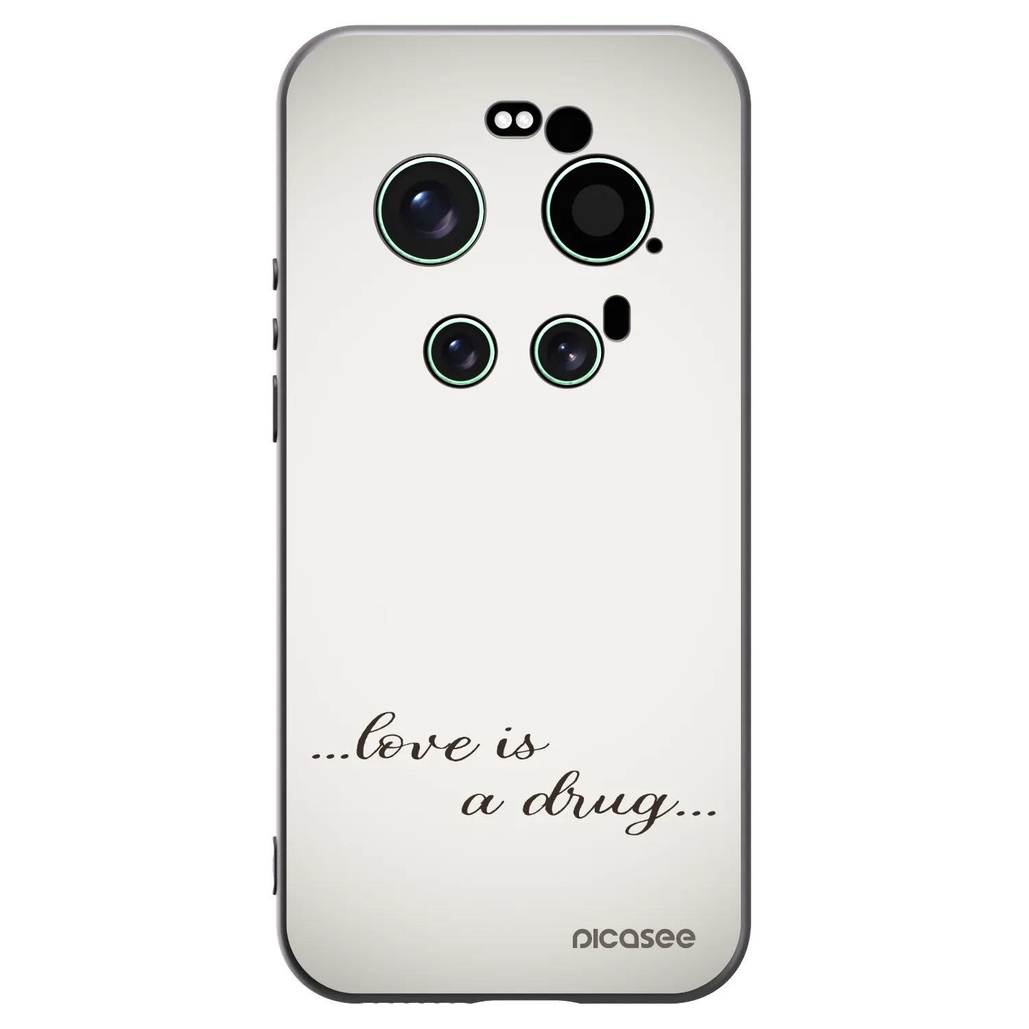 Silikónový čierny obal pre Xiaomi 17 Ultra - Love is a drug