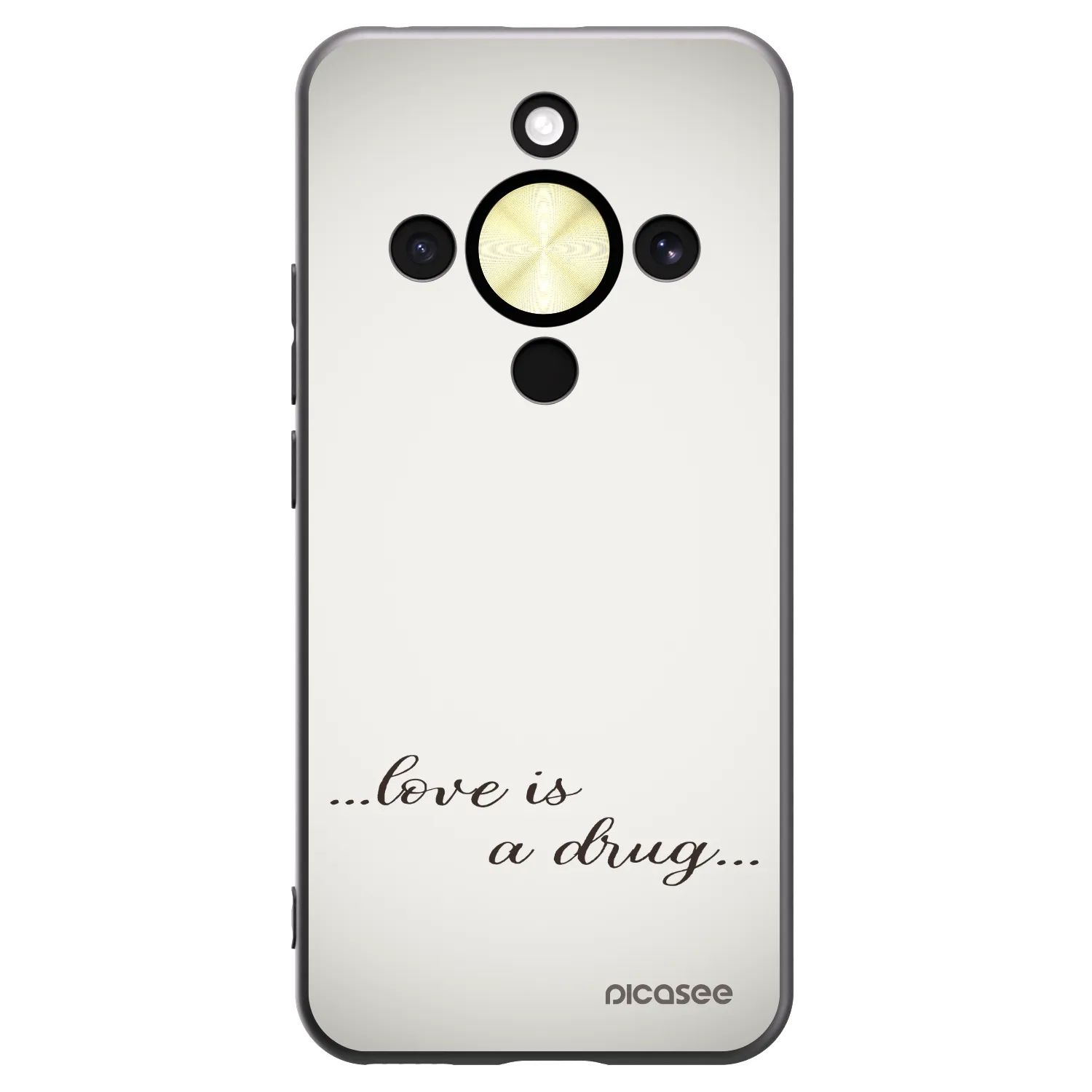 Picasee silikónový čierny obal pre Honor Magic8 Lite 5G - Love is a drug
