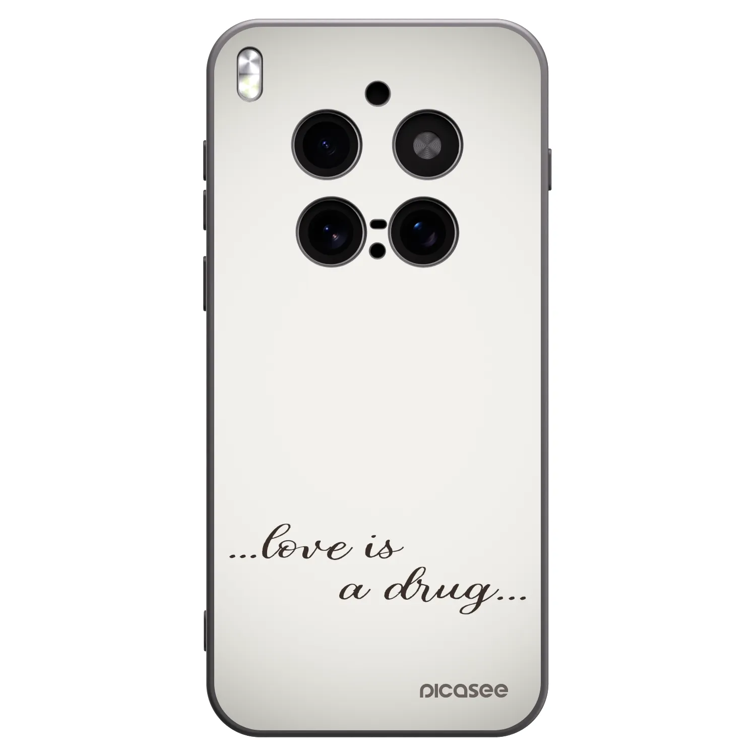 Picasee silikónový čierny obal pre Vivo X300 Pro - Love is a drug