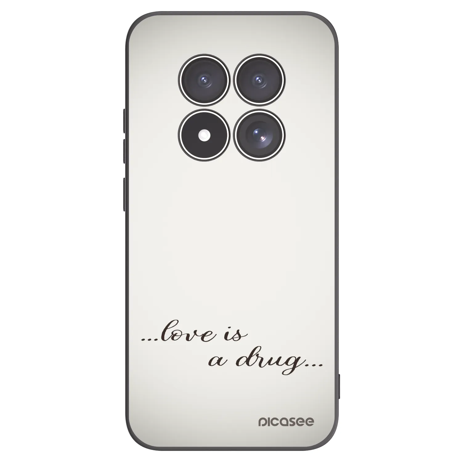 Silikónový čierny obal pre Xiaomi Redmi Note 15 Pro 5G - Love is a drug
