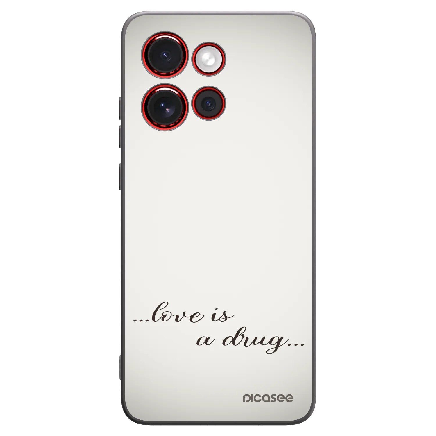 Picasee silikónový čierny obal pre Motorola Edge 60 Neo 5G - Love is a drug