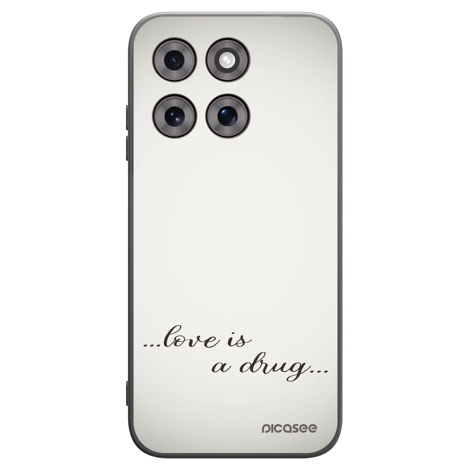 Picasee silikónový čierny obal pre Motorola Moto G77 - Love is a drug