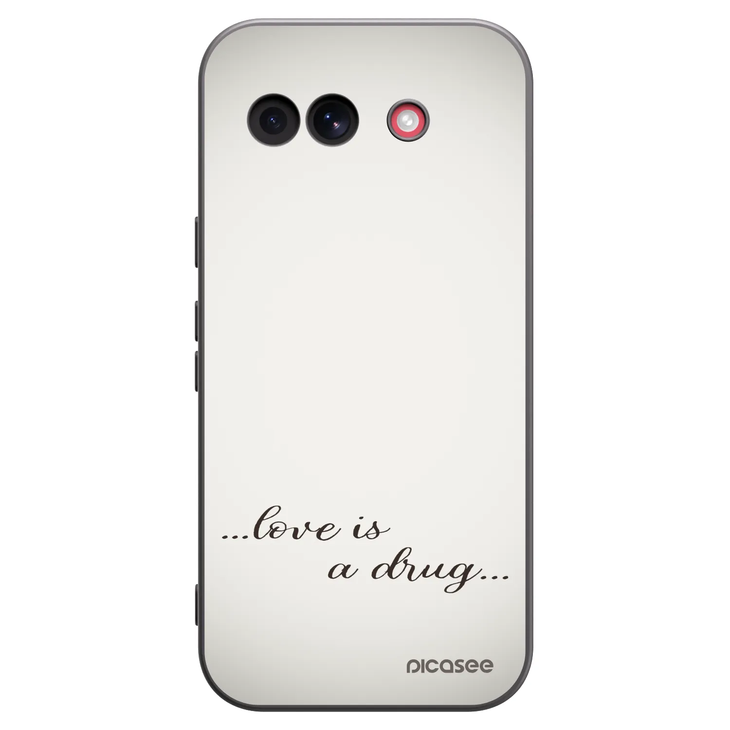 Picasee silikónový čierny obal pre Google Pixel 10a - Love is a drug