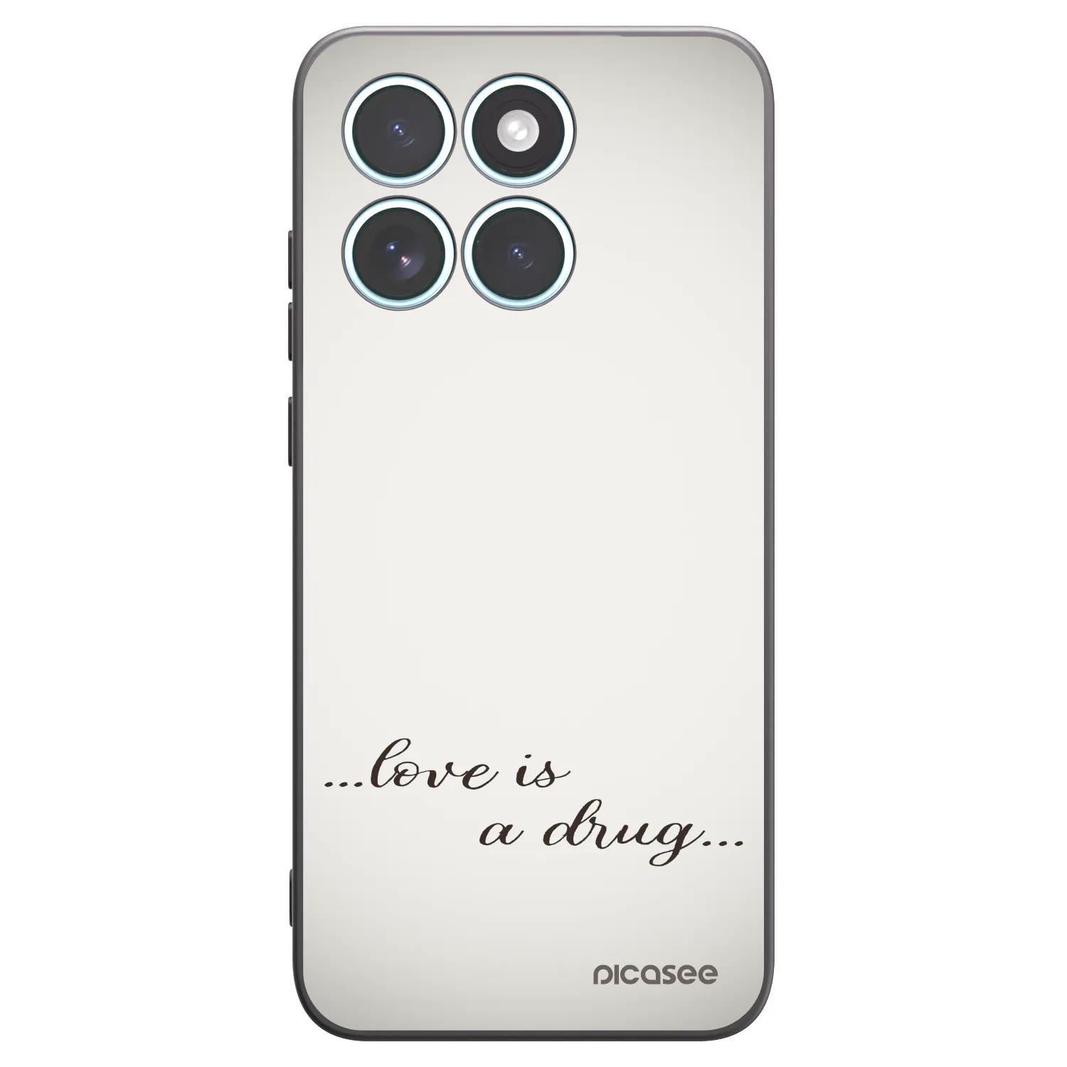 Picasee silikónový čierny obal pre Motorola Edge 70 Fusion - Love is a drug