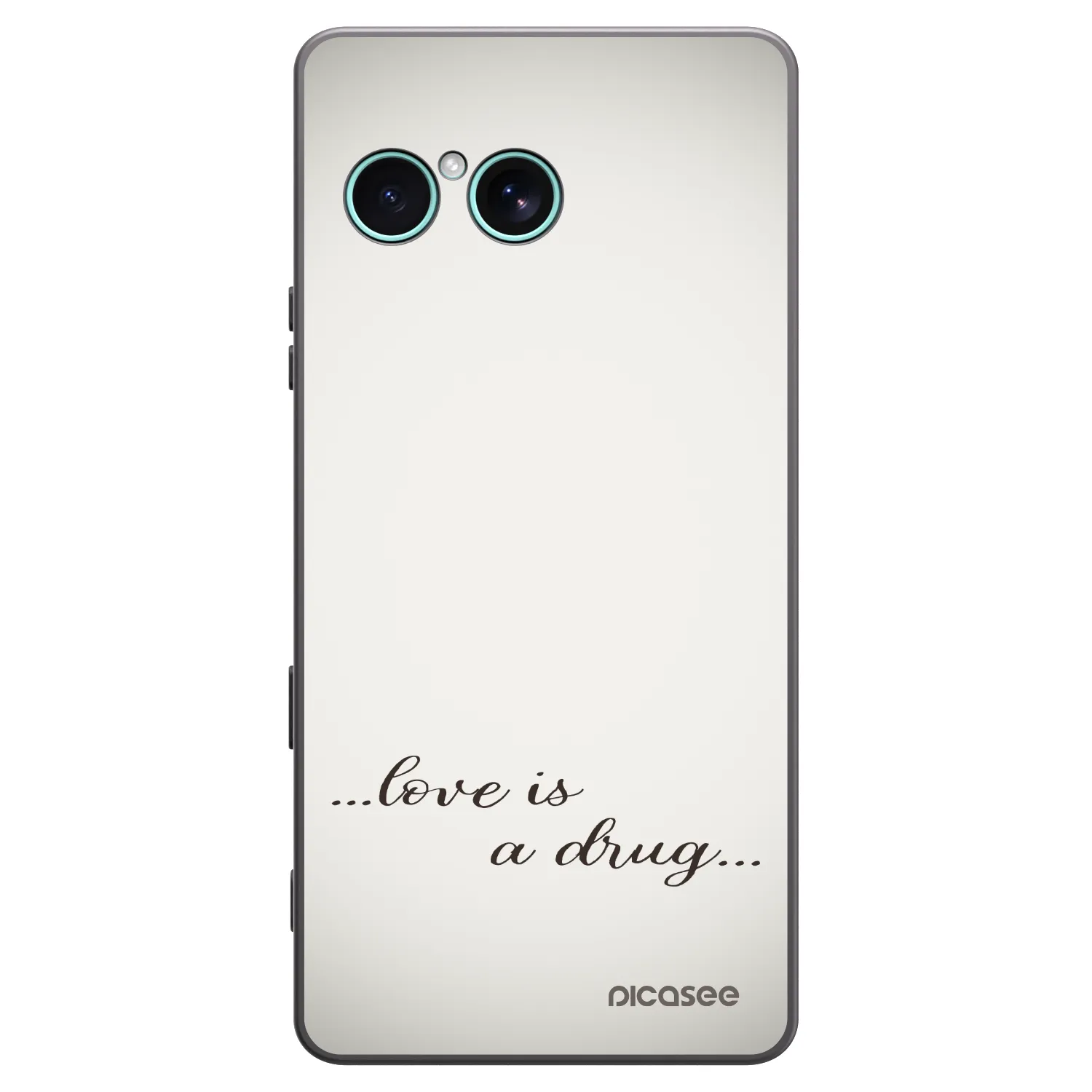 Picasee silikónový čierny obal pre Sony Xperia 10 VII - Love is a drug