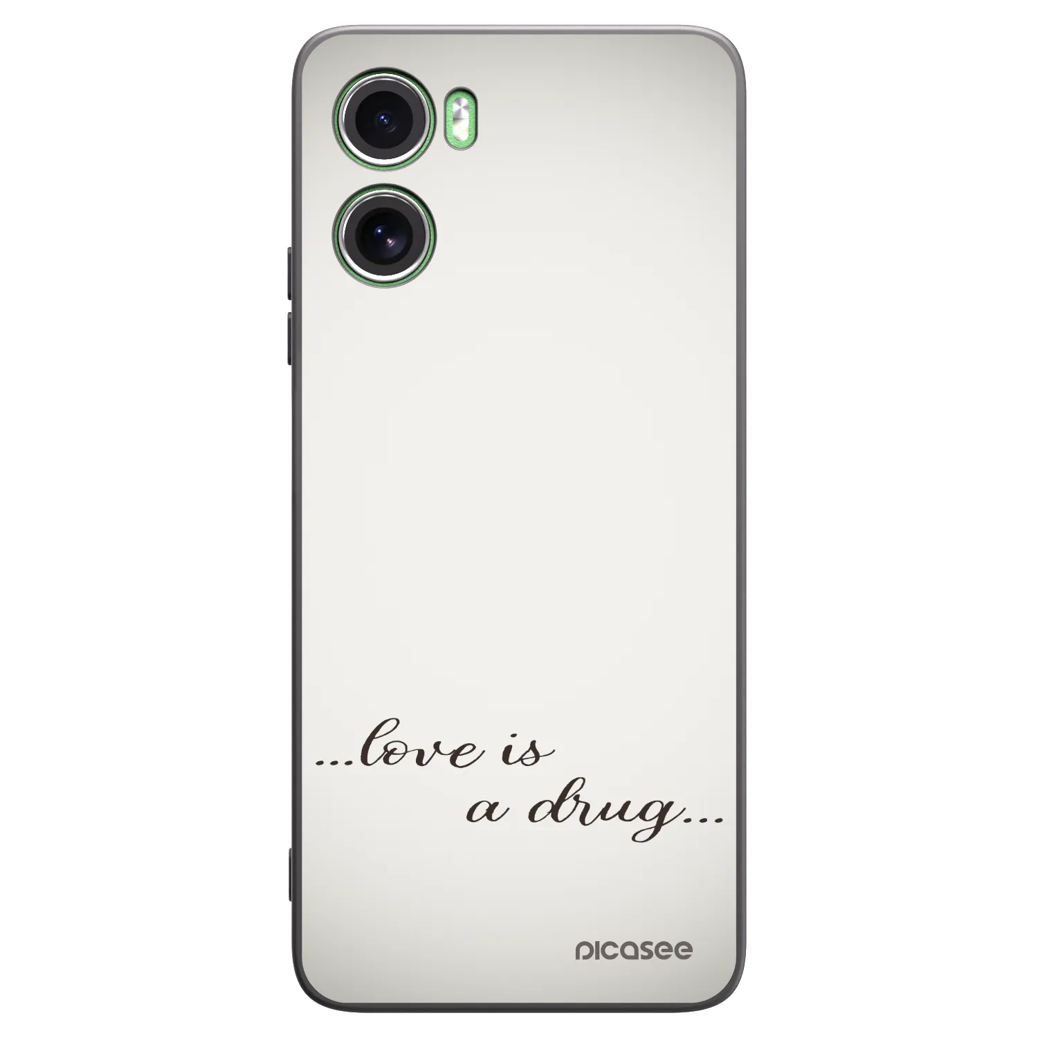 Picasee silikónový čierny obal pre Motorola Moto G06 - Love is a drug