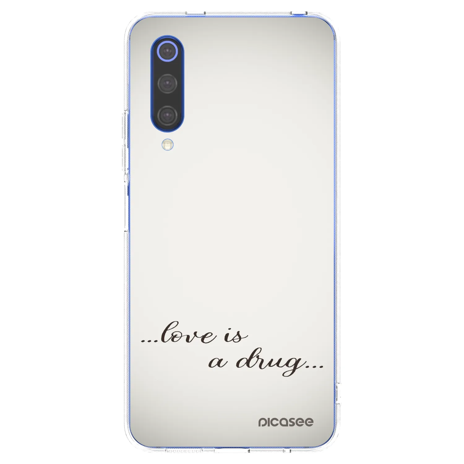 Silikónový prehľadný obal pre Xiaomi Mi 9 SE - Love is a drug