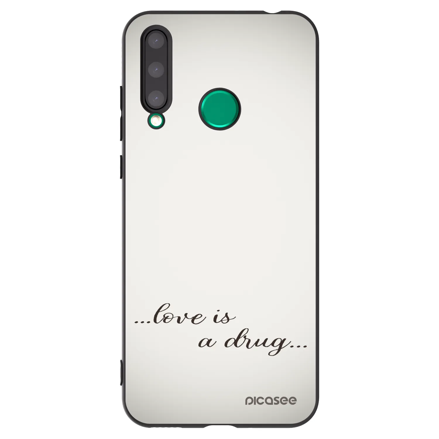 Picasee silikónový čierny obal pre Honor 20 Lite - Love is a drug