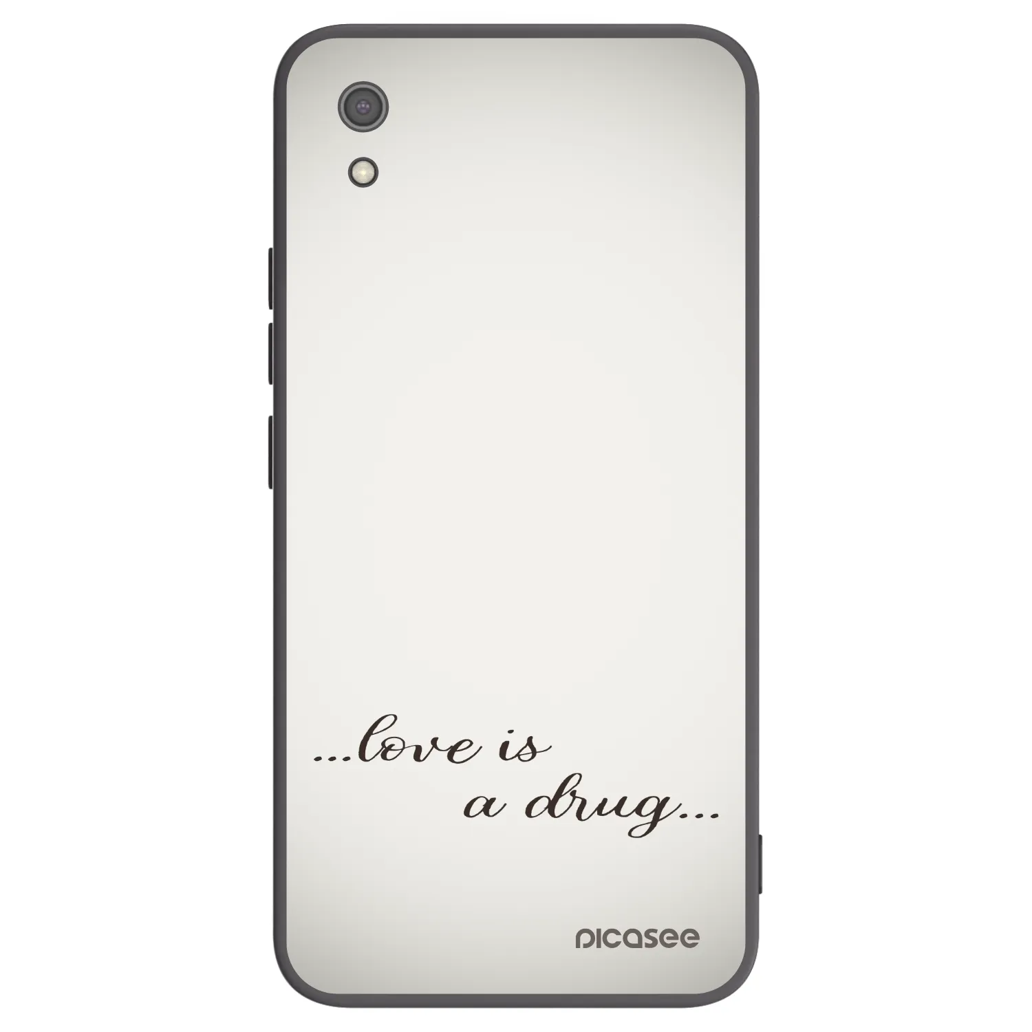Picasee silikónový čierny obal pre Xiaomi Redmi 7A - Love is a drug