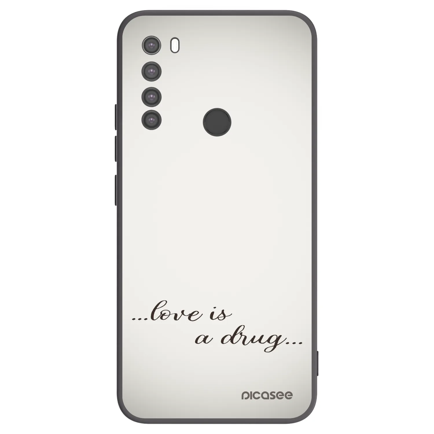 Picasee silikónový čierny obal pre Xiaomi Redmi Note 8 - Love is a drug