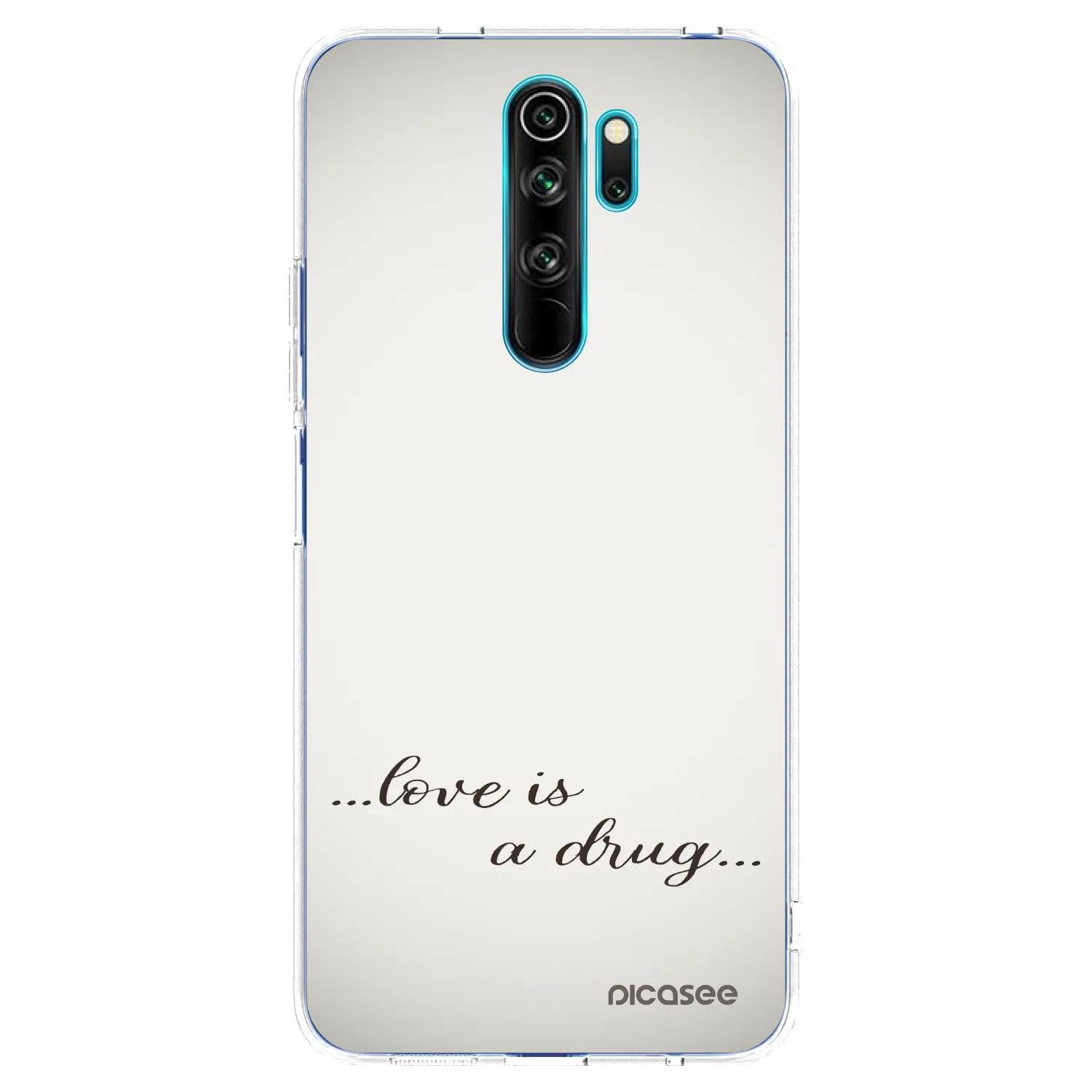 Silikónový prehľadný obal pre Xiaomi Redmi Note 8 Pro - Love is a drug