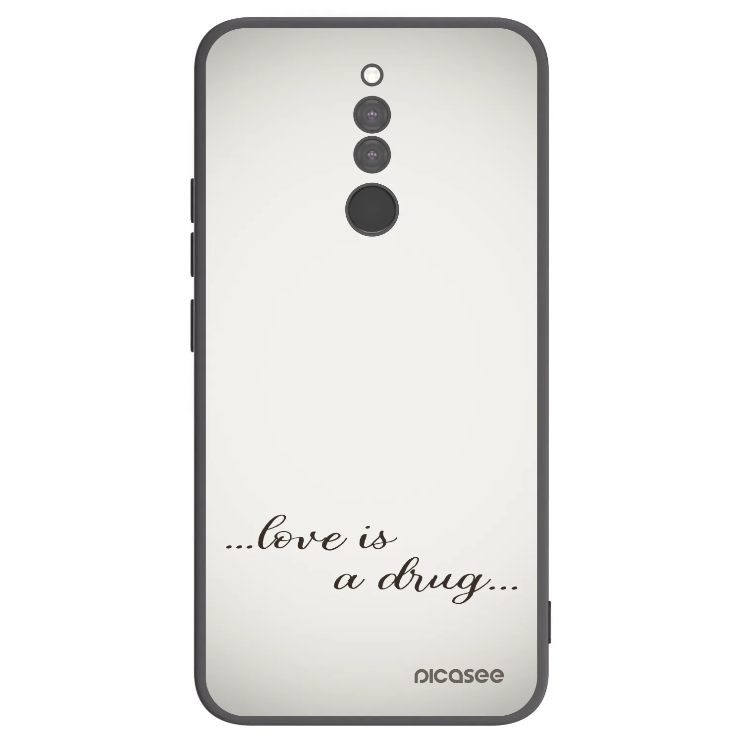 Picasee silikónový čierny obal pre Xiaomi Redmi 8 - Love is a drug