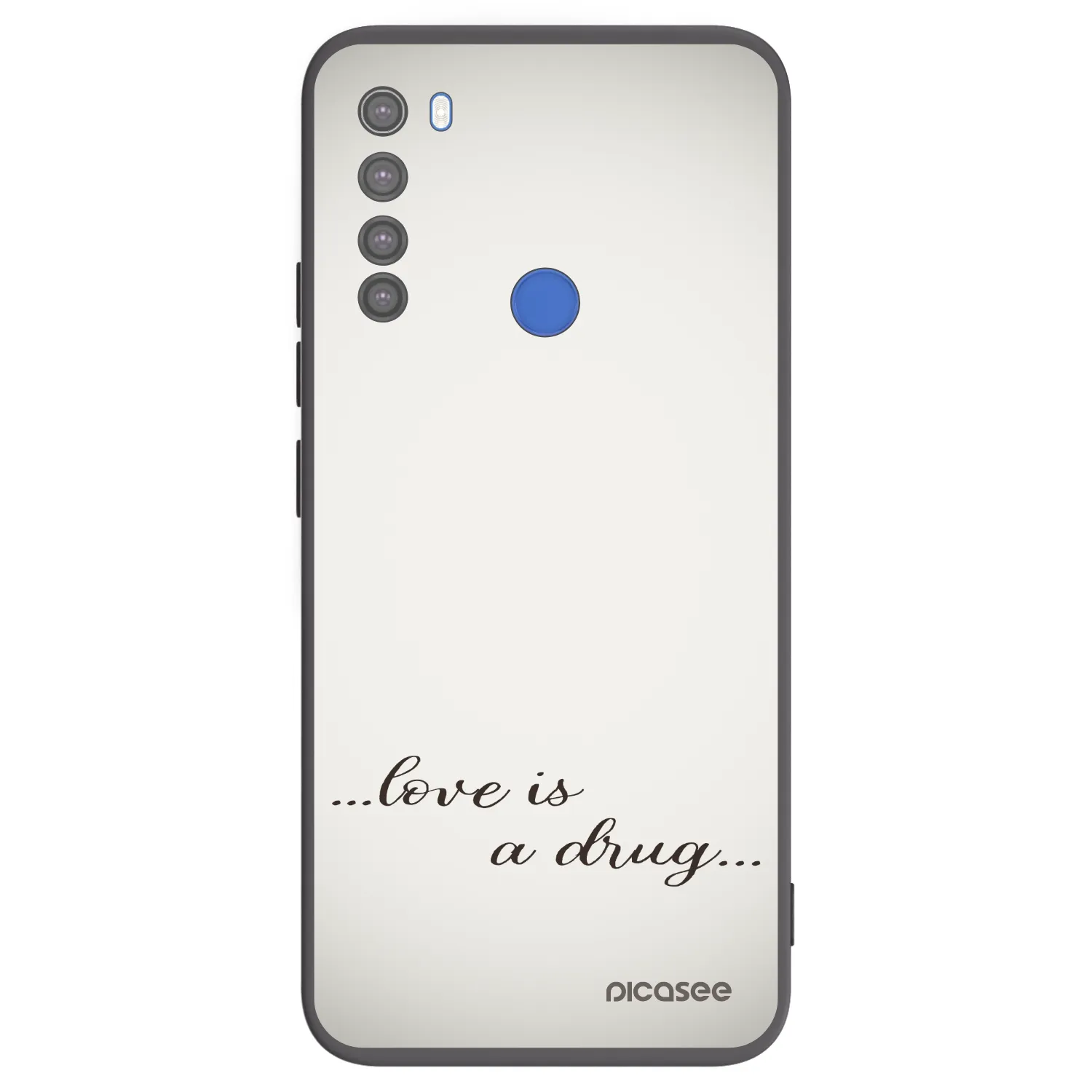 Picasee silikónový čierny obal pre Xiaomi Redmi Note 8T - Love is a drug