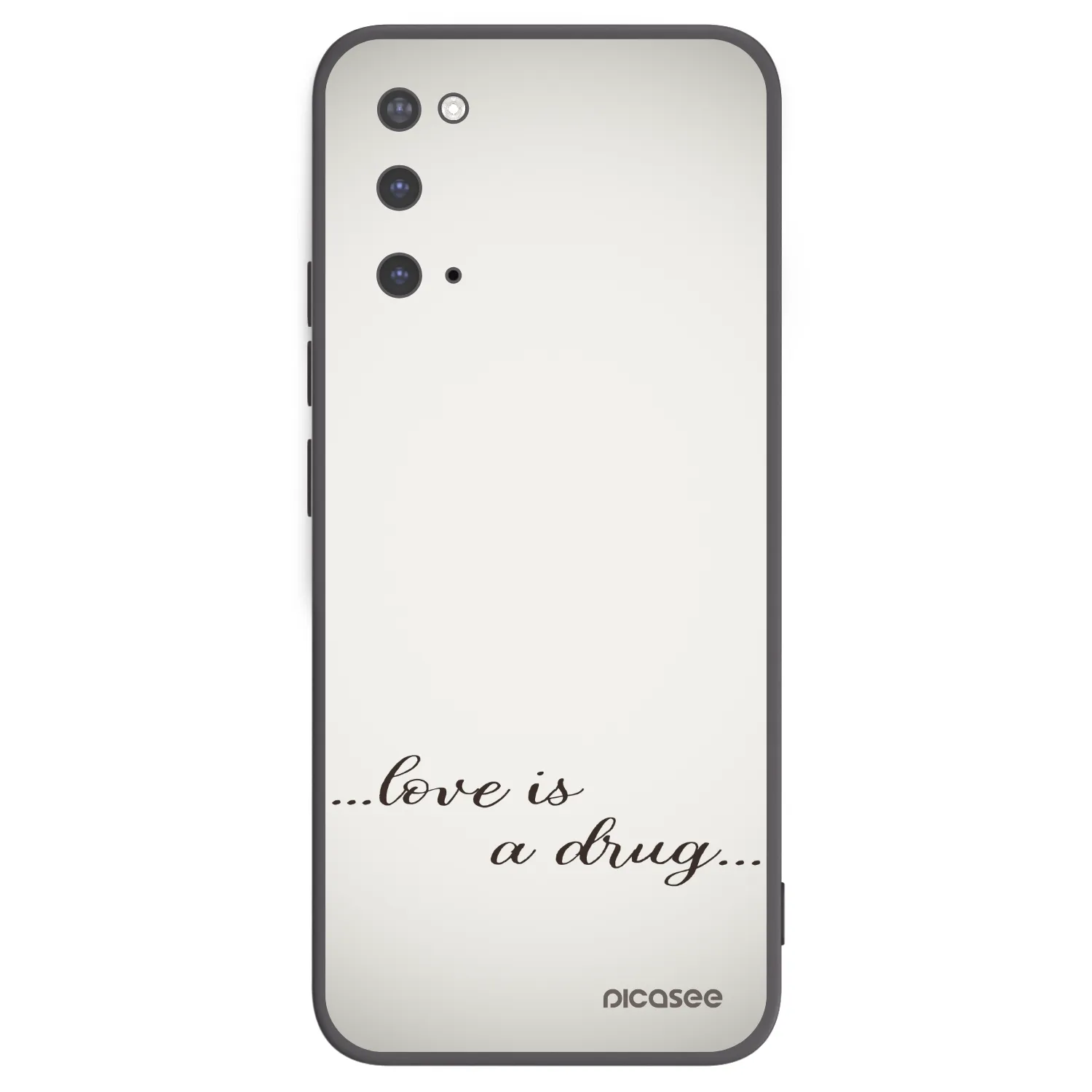 Picasee silikónový čierny obal pre Samsung Galaxy S20 G980F - Love is a drug