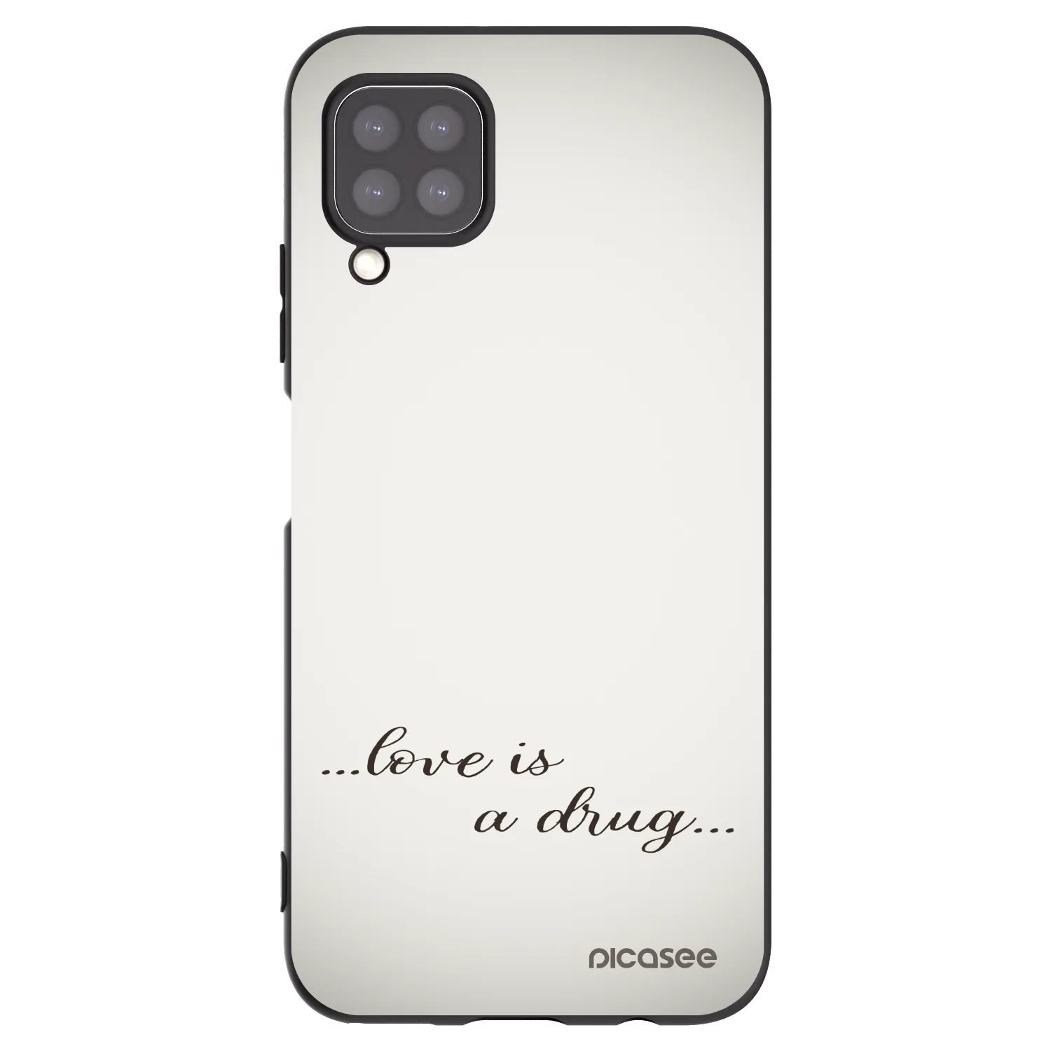 Picasee silikónový čierny obal pre Huawei P40 Lite - Love is a drug