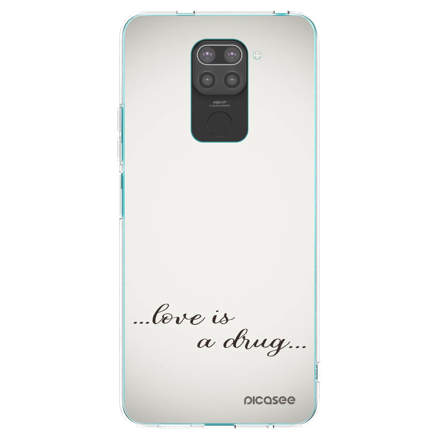 Picasee silikónový čierny obal pre Xiaomi Redmi Note 9 - Love is a drug