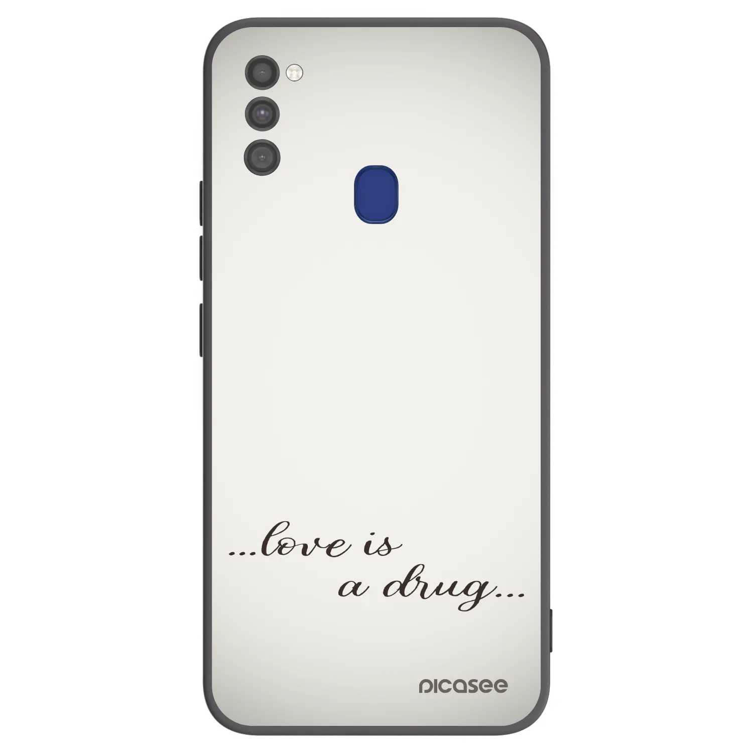 Picasee silikónový čierny obal pre Samsung Galaxy M21 M215F - Love is a drug
