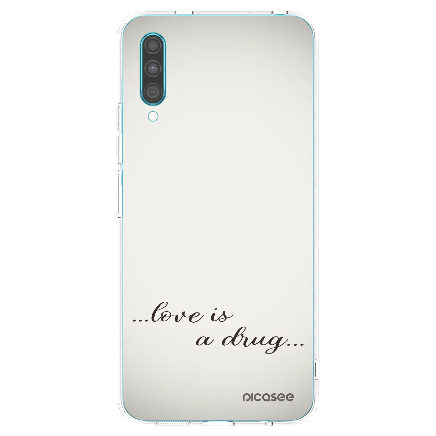 Picasee silikónový prehľadný obal pre Samsung Galaxy A30s A307F - Love is a drug
