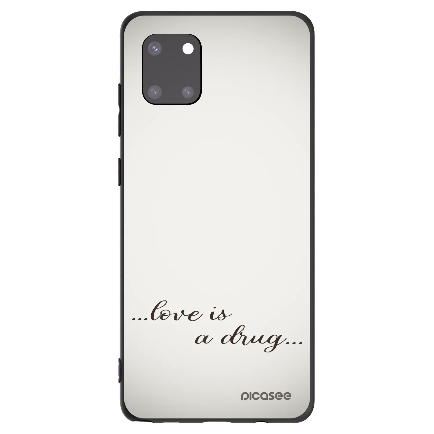 Picasee silikónový čierny obal pre Samsung Galaxy Note 10 Lite N770F - Love is a drug
