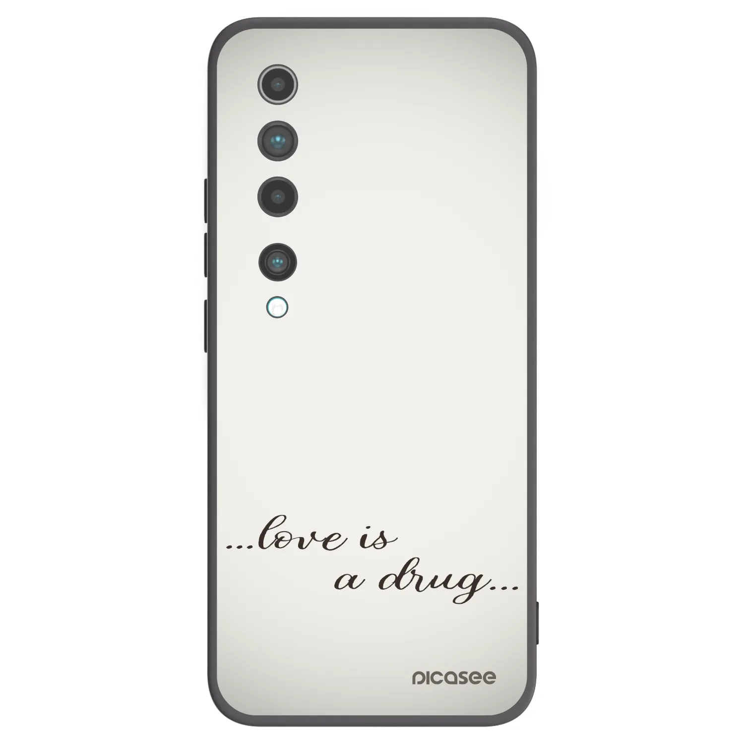 Picasee silikónový čierny obal pre Xiaomi Mi 10 - Love is a drug