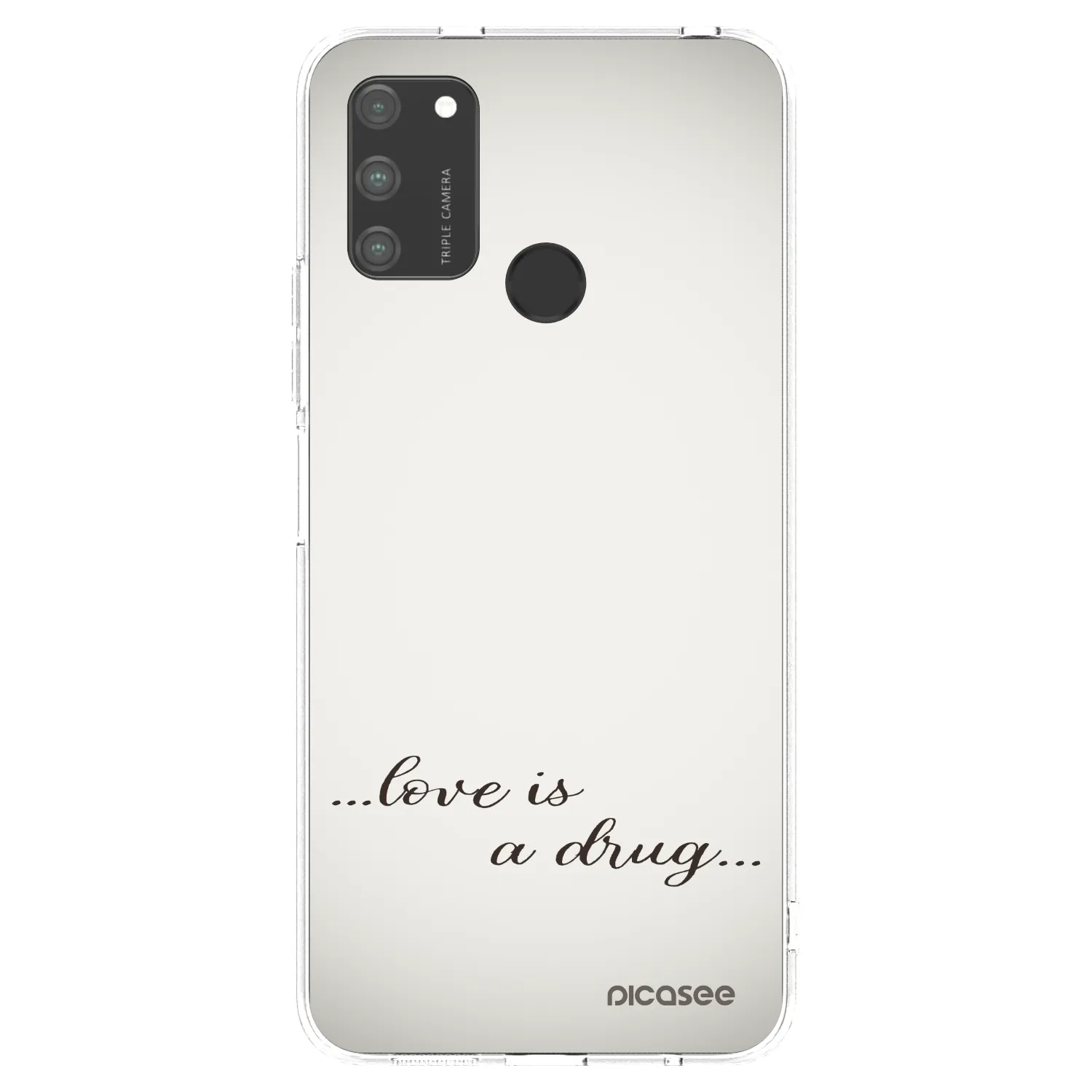 Silikónový prehľadný obal pre Honor 9A - Love is a drug