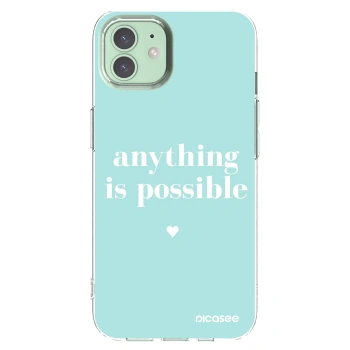 Picasee silikónový prehľadný obal pre Apple iPhone 12 - Anything is possible